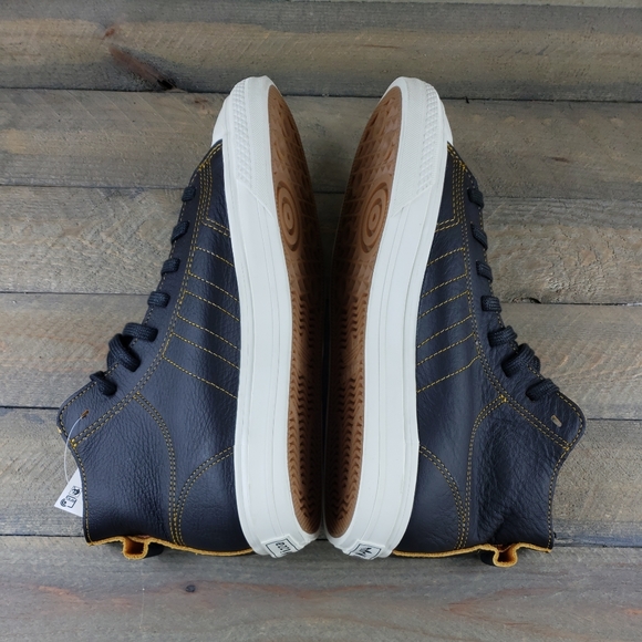 adidas Originals NIZZA HI RF Men's Brown Leather Sneakers Shoes - Picture 7 of 12